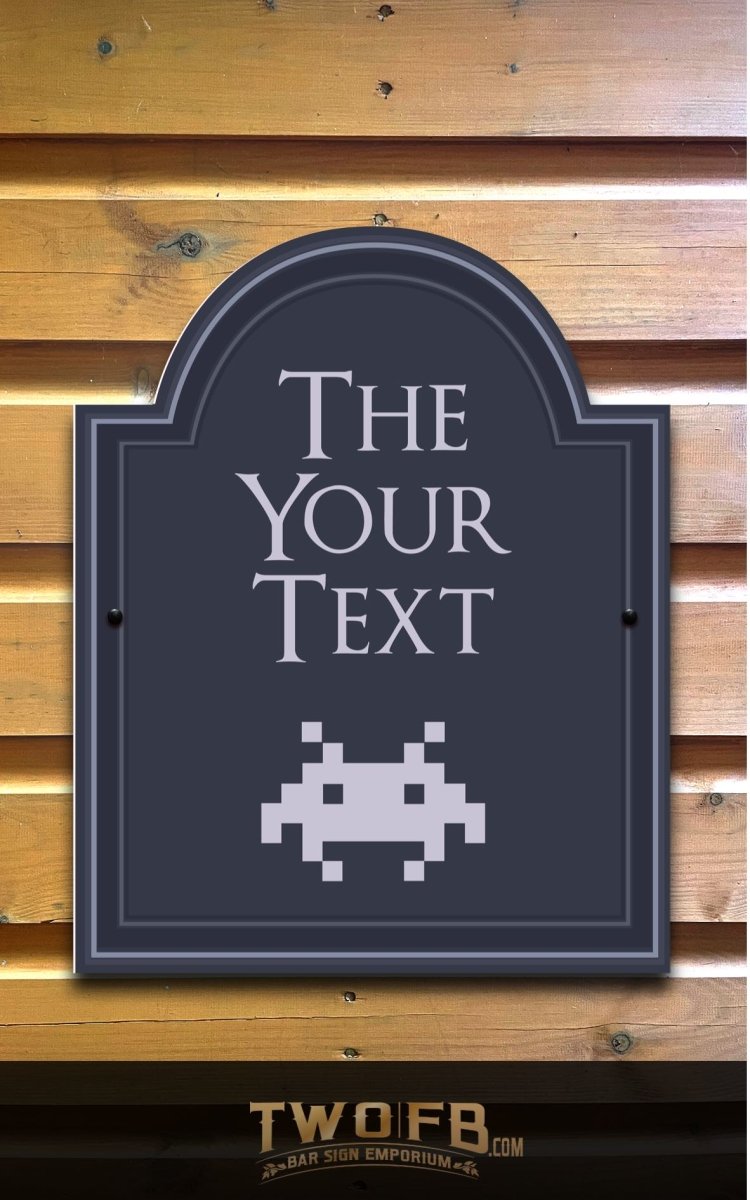 The Retro Gamer Personalised Bar Sign Custom Signs from Twofb.com pub bar signage