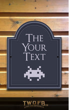 Load image into Gallery viewer, The Retro Gamer Personalised Bar Sign Custom Signs from Twofb.com pub bar signage
