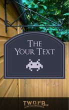 Load image into Gallery viewer, The Retro Gamer Personalised Bar Sign Custom Signs from Twofb.com pub sign design
