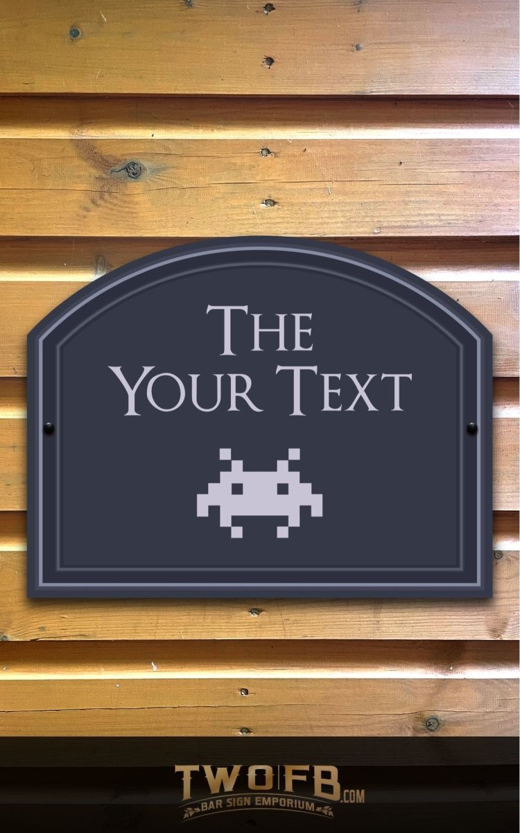 The Retro Gamer Personalised Bar Sign Custom Signs from Twofb.com custom bar sign