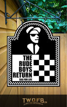 Load image into Gallery viewer, Rude Boys Return | Two Tone Bar Sign | Personalised Pub Sign
