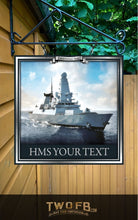 Load image into Gallery viewer, The Sailors Arms Personalised Home Bar Sign Custom Signs from Twofb.com Hanging bar signs
