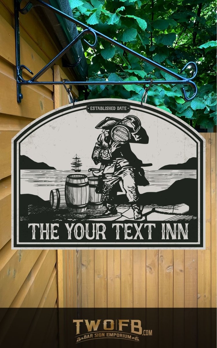 The Smugglers Inn Personalised Bar Sign Custom Signs from Twofb.com  Hanging Pub Sign