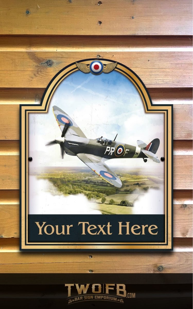 The Spitfire Personalised Bar Sign Custom Signs from Twofb.com signs for bars