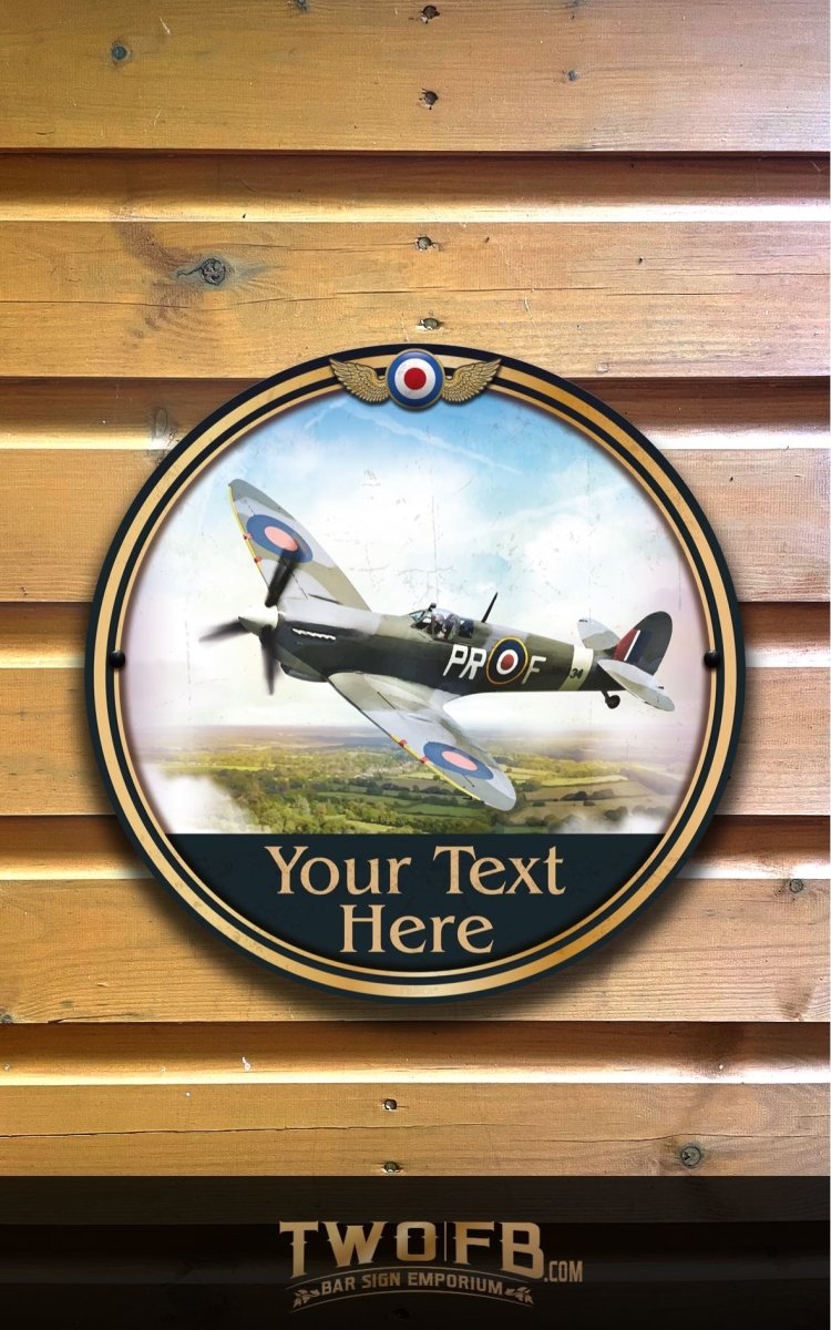 The Spitfire Personalised Bar Sign Custom Signs from Twofb.com signs for bars