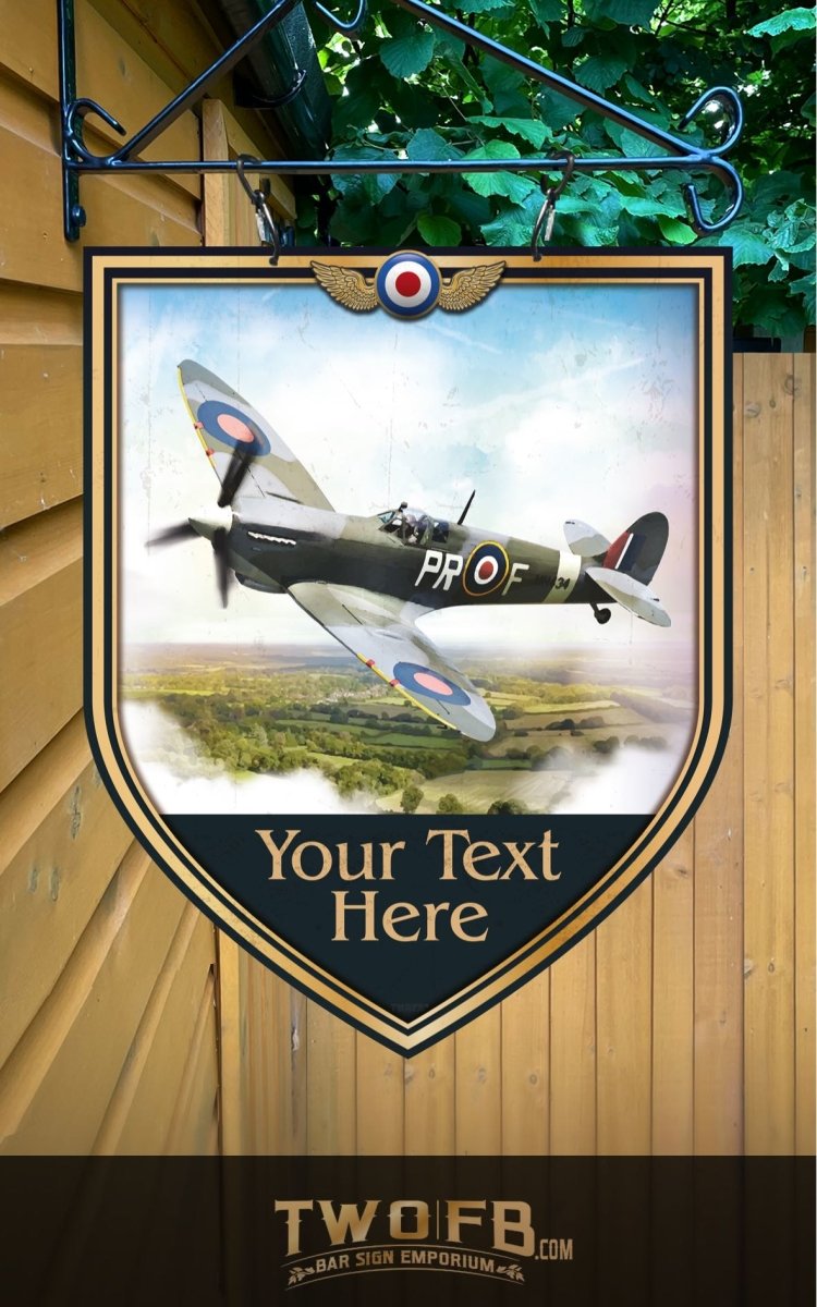 The Spitfire Personalised Bar Sign Custom Signs from Twofb.com signs for bars