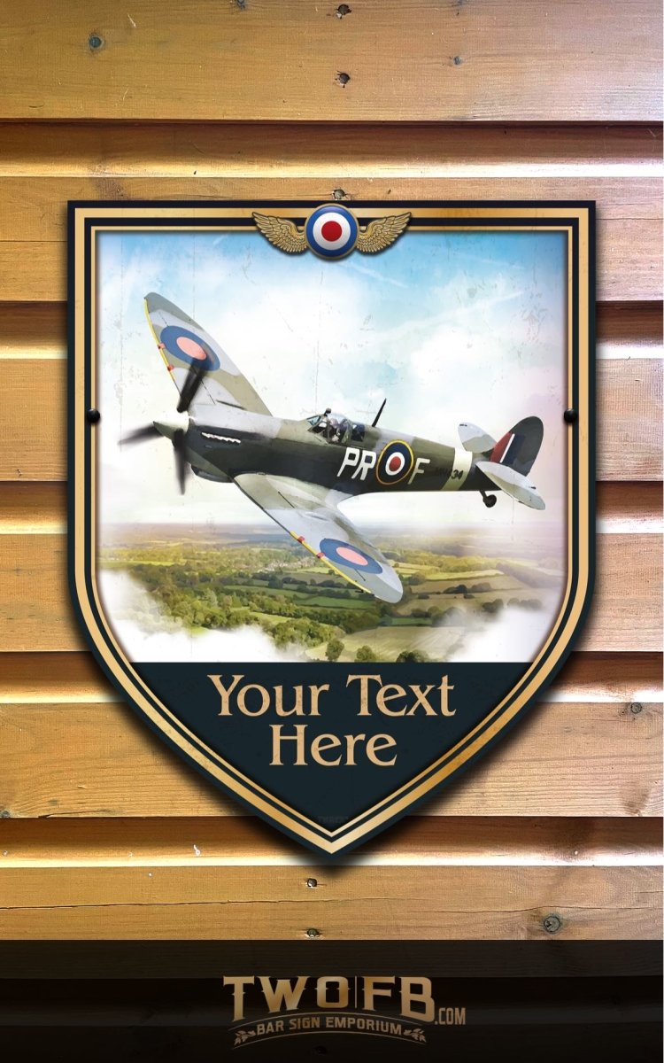 Spitfire Inn | Personalised Bar Sign | Replica Pub Sign – Two Fat ...