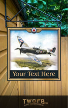 Load image into Gallery viewer, The Spitfire Personalised Bar Sign Custom Signs from Twofb.com Hanging pub sign
