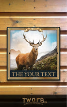 Load image into Gallery viewer, The Stag Inn Personalised Bar Sign Custom Signs from Twofb.com Pub sign design

