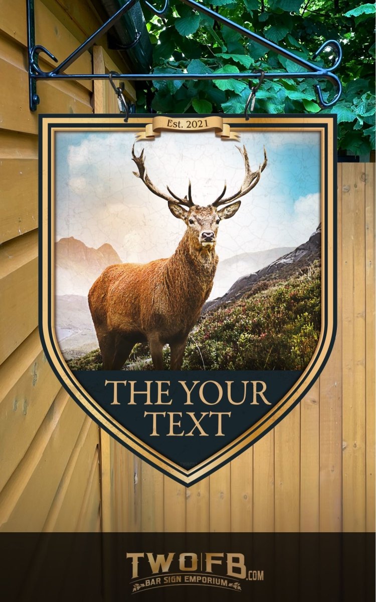 The Star Inn Sign Stag Inn | Personalised Bar Sign | Pub Signage | Stagger Inn – Two Fat ...