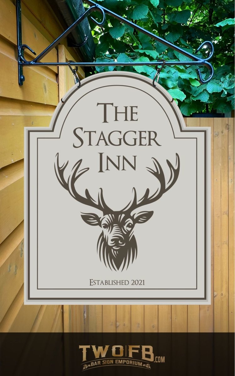 Stagger Inn | Personalised Bar Sign | Modern Pub Sign – Two Fat Blokes Ltd