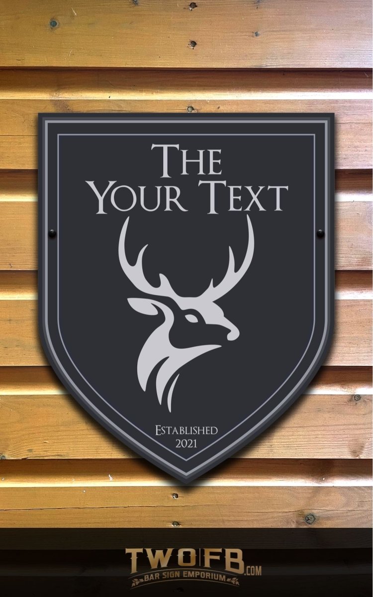 The Stags Head Personalised Bar Sign Custom Signs from Twofb.com Sign design