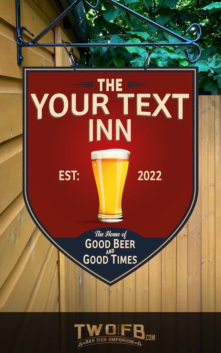 Custom bar signs | Personalised Bar Sign | Traditional Pub Sign | Bar Sign | Shed Sign