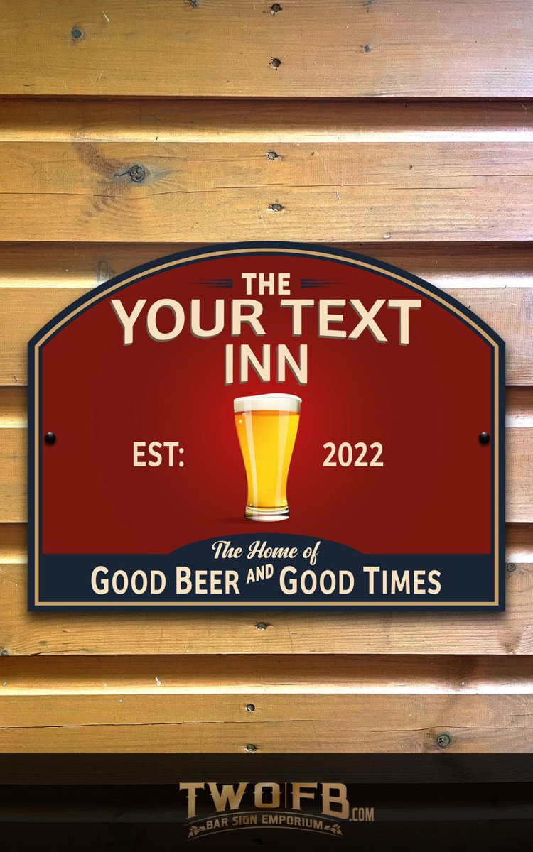 Custom bar signs | Personalised Bar Sign | Traditional Pub Sign | Bar Sign | Shed Sign