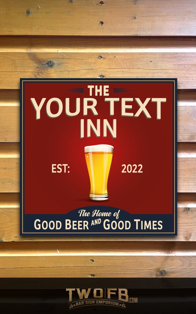 Custom bar signs | Personalised Bar Sign | Traditional Pub Sign | Bar Sign | Shed Sign