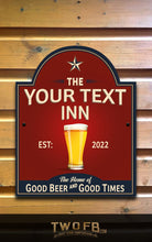 Load image into Gallery viewer, The Stumble Inn Personalised Bar Sign Custom Signs from Twofb.com Pub bar signage
