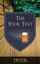 Load image into Gallery viewer, The Tap Room Personalised Bar Sign Custom Pub Signs from Twofb.com Hanging pub sign
