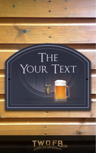 Load image into Gallery viewer, The Tap Room Personalised Bar Sign Custom Signs from Twofb.com Hanging signs
