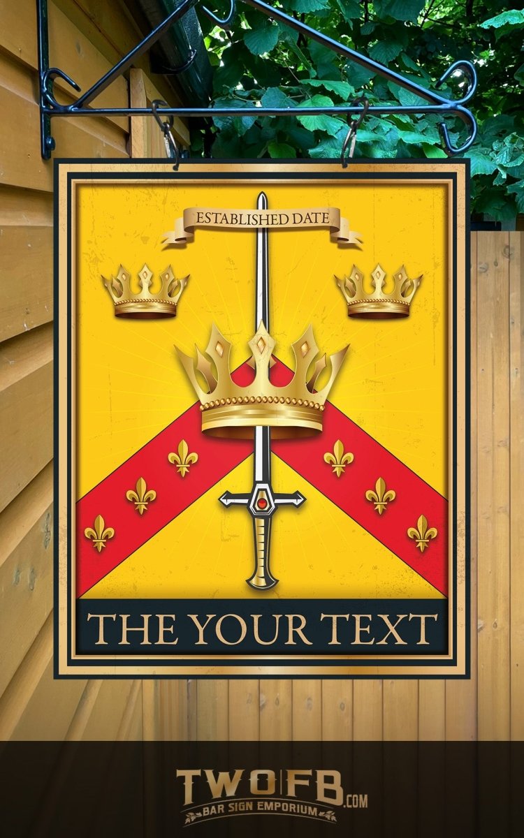 The Three Crowns Personalised Bar Sign Custom Signs from Twofb.com Bar signs