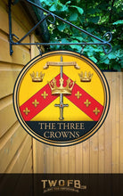 Load image into Gallery viewer, The Three Crowns Personalised Bar Sign Custom Signs from Twofb.com Custom made bar signs
