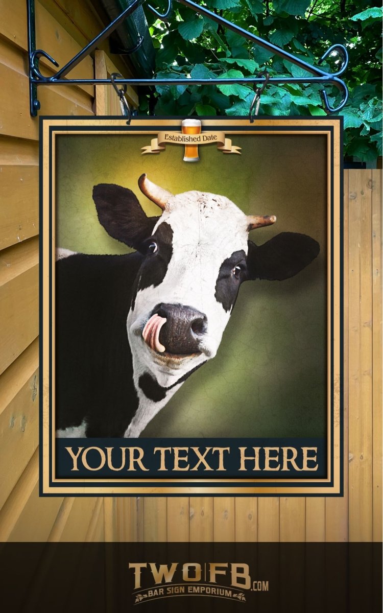 The Tipsy Cow Personalised Bar Sign Custom Signs from Twofb.com signs for bars