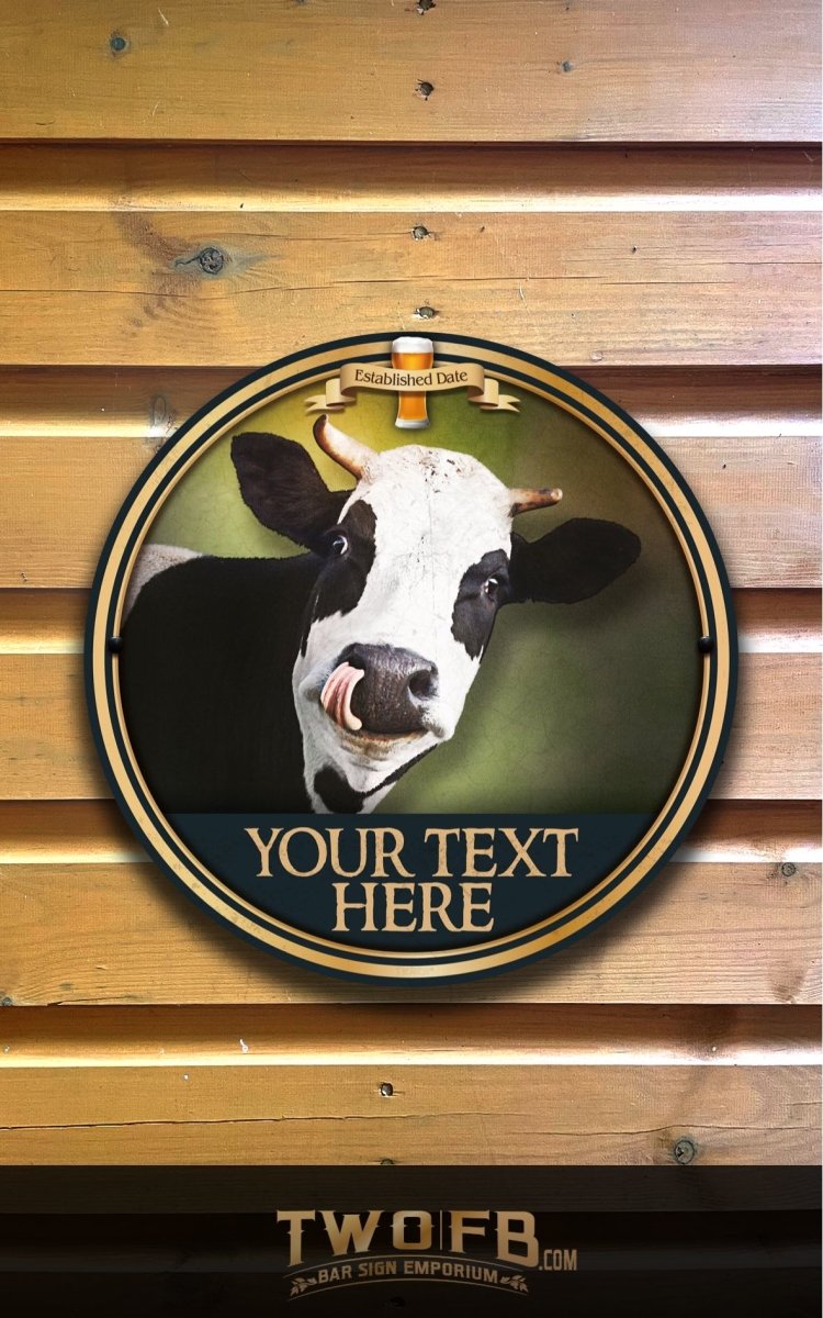 The Tipsy Cow Personalised Bar Sign Custom Signs from Twofb.com signs for bars