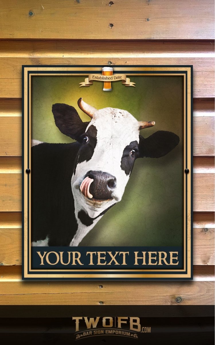 The Tipsy Cow Personalised Bar Sign Custom Signs from Twofb.com signs for bars