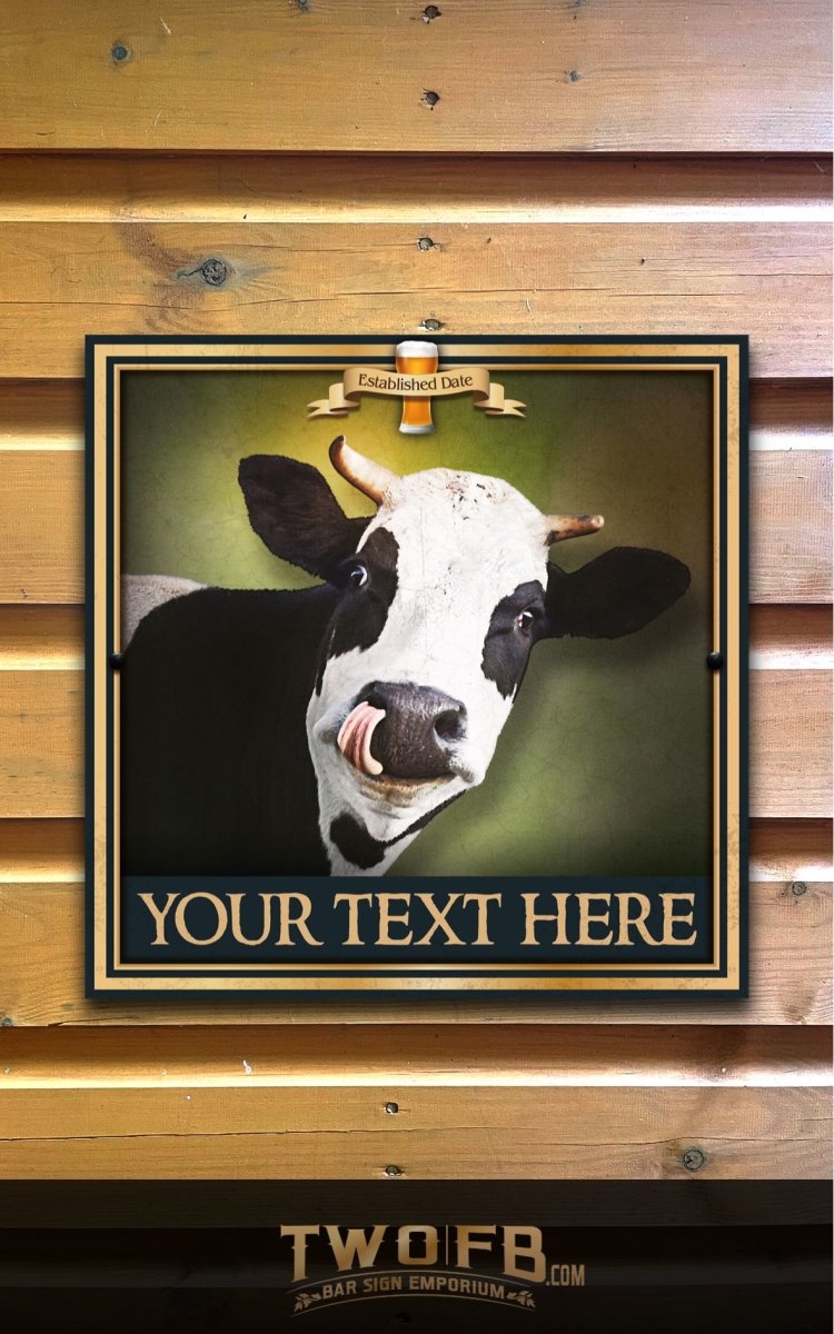 The Tipsy Cow Personalised Bar Sign Custom Signs from Twofb.com signs for bars