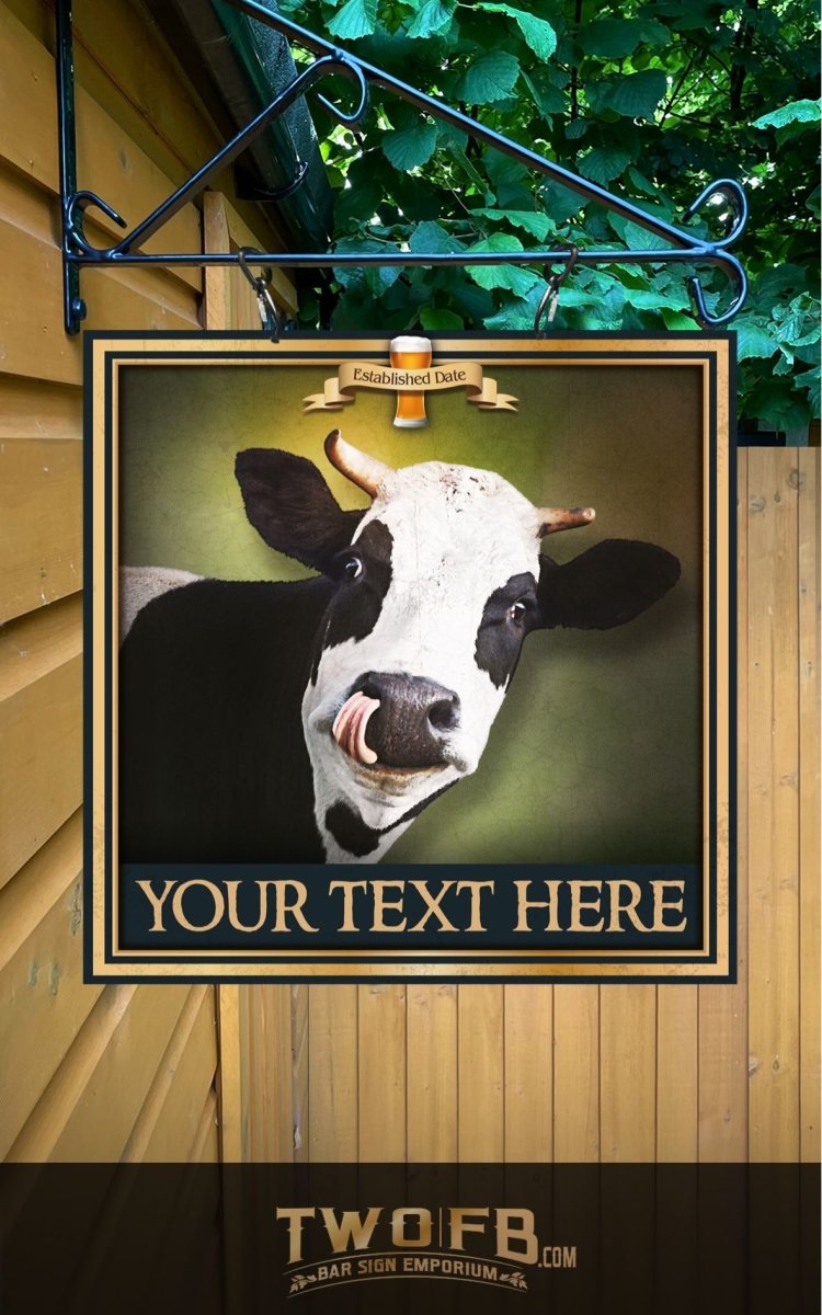 The Tipsy Cow Personalised Bar Sign Custom Signs from Twofb.com signs for bars
