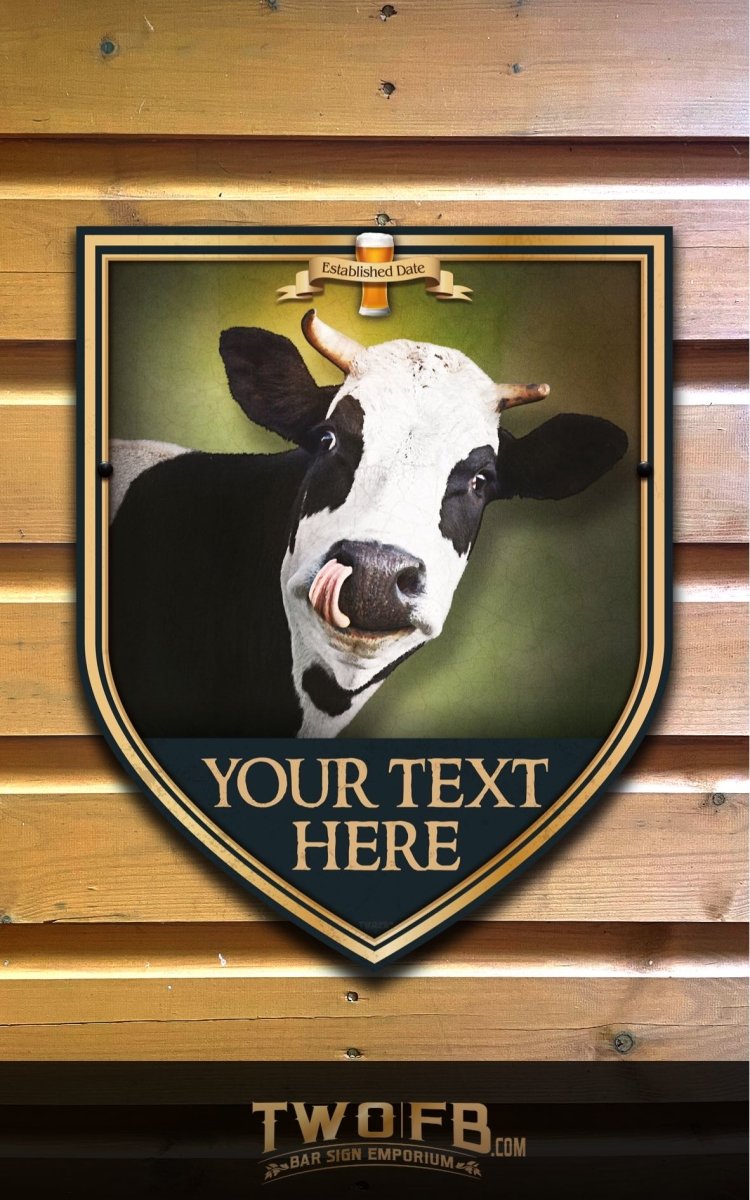 The Tipsy Cow Personalised Bar Sign Custom Signs from Twofb.com signs for bars