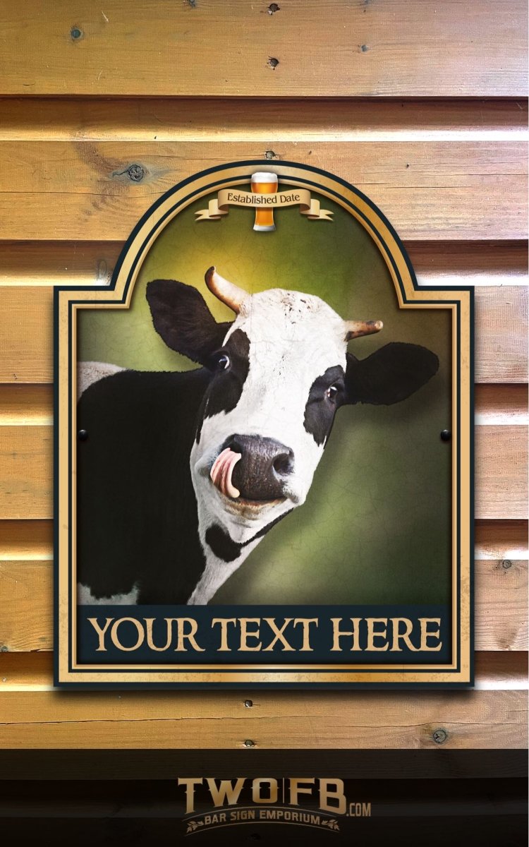 The Tipsy Cow Personalised Bar Sign Custom Signs from Twofb.com signs for bars
