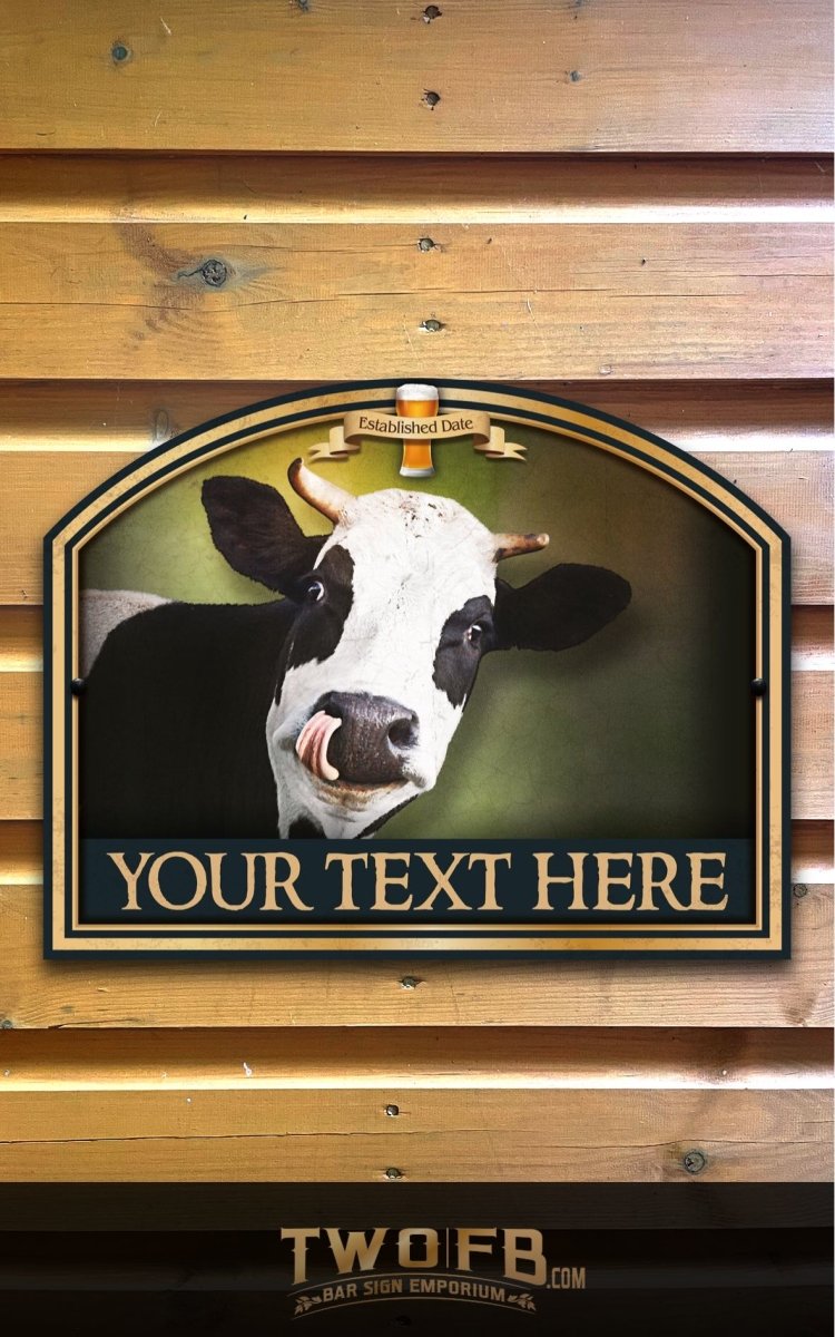 The Tipsy Cow Personalised Bar Sign Custom Signs from Twofb.com signs for bars