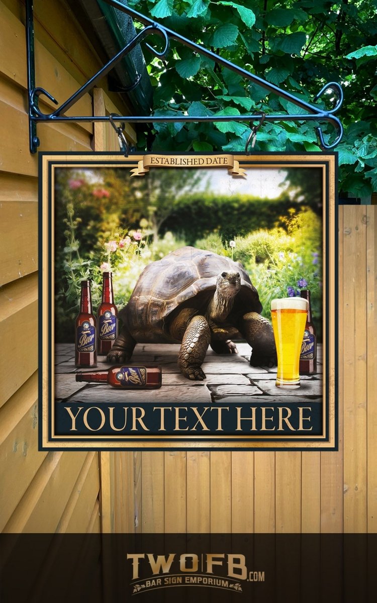 The Tortoise Beer Garden Personalised Bar Sign Custom Signs, Sign Printer, Sign Printing, Garden Signs