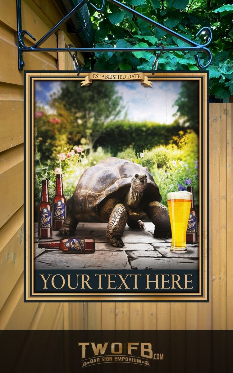 Bar Signs UK Tortoise Beer Garden Pub Sign Custom Signs from Twofb.com signs for bars