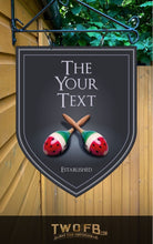 Load image into Gallery viewer, The Twisted Melon Personalised Bar Sign Custom Pub Signs from Twofb.com Hanging pub signs
