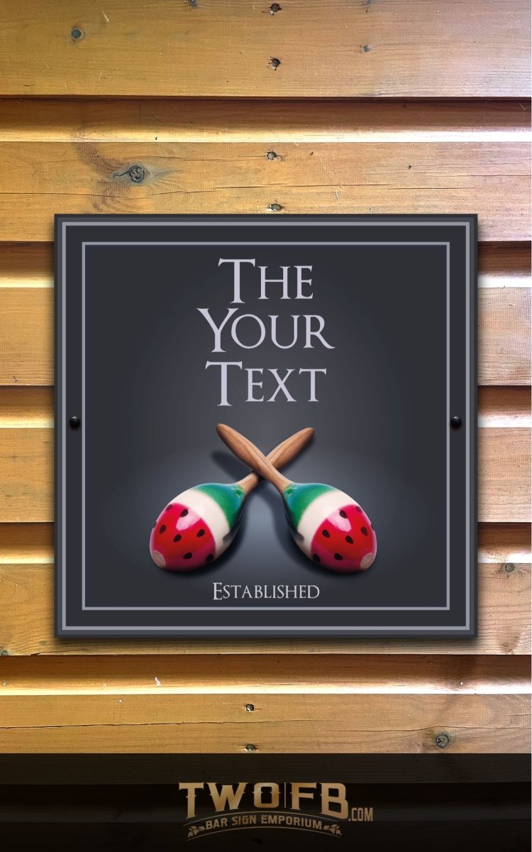 The Twisted Melon Personalised Bar Sign Custom Signs from Twofb.com pub signage