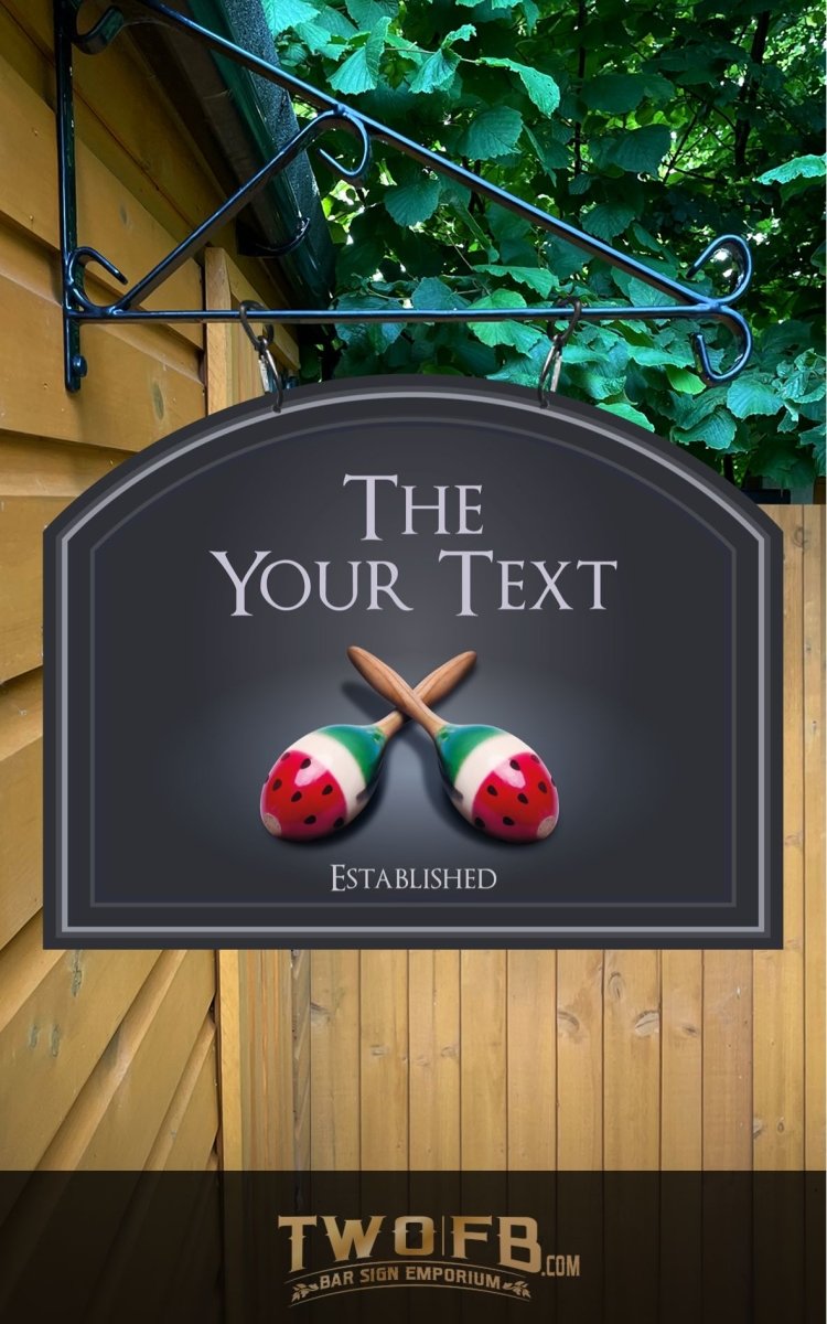 The Twisted Melon Personalised Bar Sign Custom Bar Signs from Twofb.com Happy Mondays