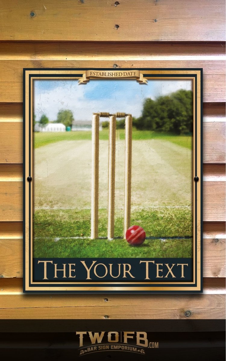 The Wicket Personalised Bar Sign Custom Signs from Twofb.com signs for bars
