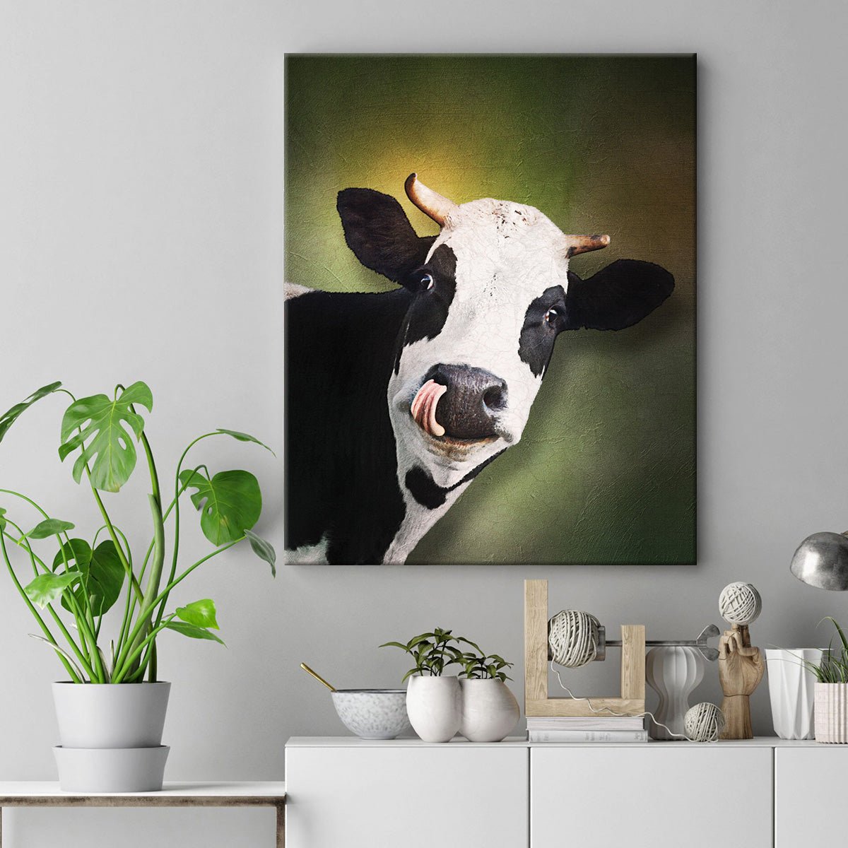 Tipsy Cow artwork on Canvas Custom Signs from Twofb.com signs for bars