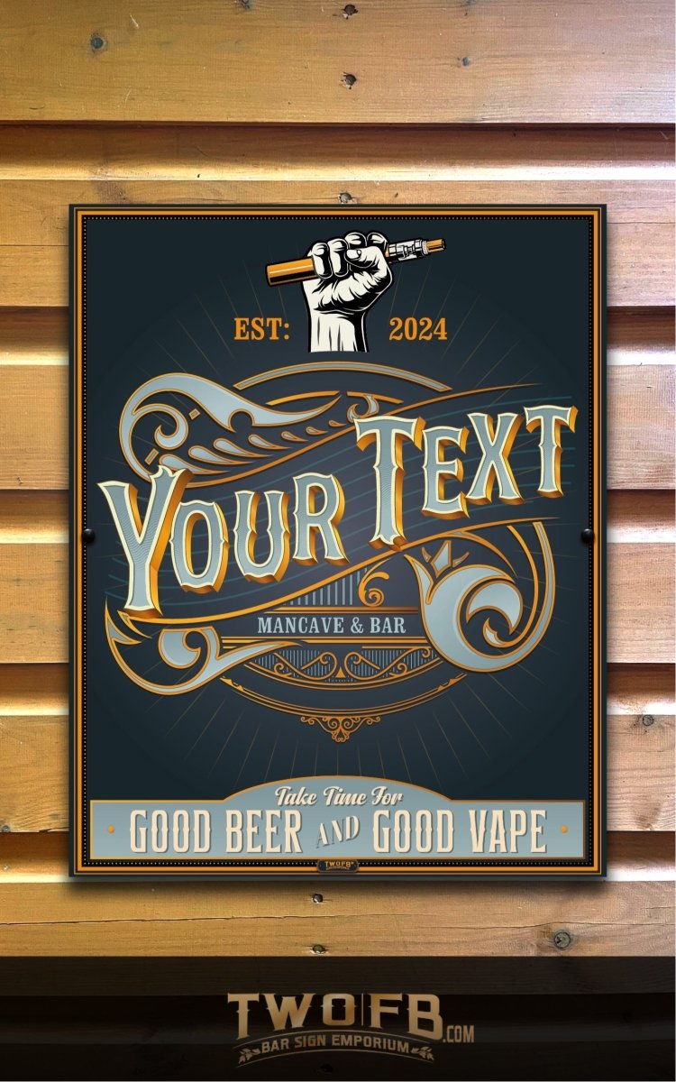 Vape Lounge | Vintage Bar Sign | Pub Signs | funny bar sign | Hanging Signs | Bar Sign