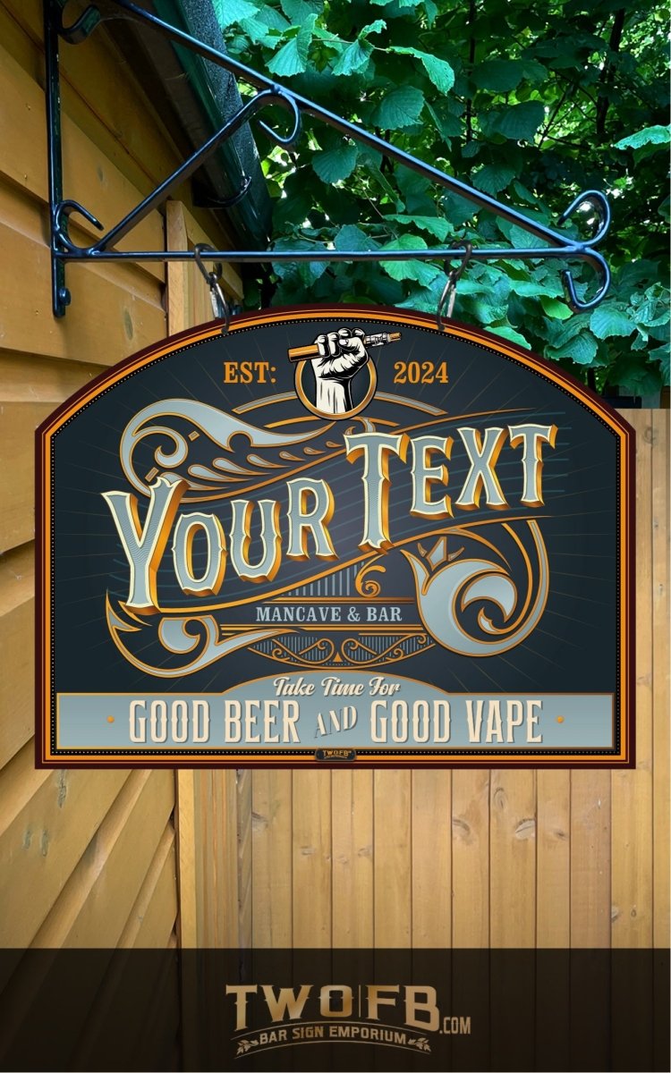 Vape Lounge | Vintage Bar Sign | Pub Signs | funny bar sign | Hanging Signs | Bar Sign