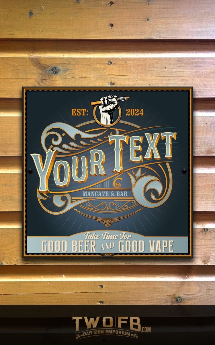 Vape Lounge | Vintage Bar Sign | Pub Signs | funny bar sign | Hanging Signs | Bar Sign