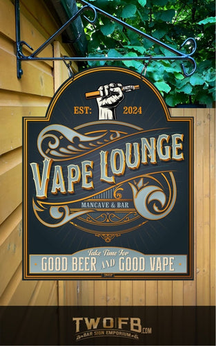 Vape Lounge | Vintage Bar Sign | Pub Signs | funny bar sign | Hanging Signs | Bar Sign