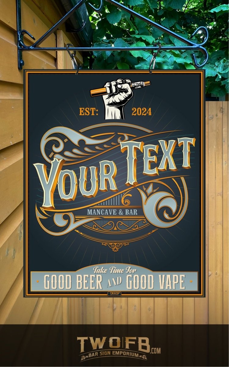 Vape Lounge | Vintage Bar Sign | Pub Signs | funny bar sign | Hanging Signs | Bar Sign