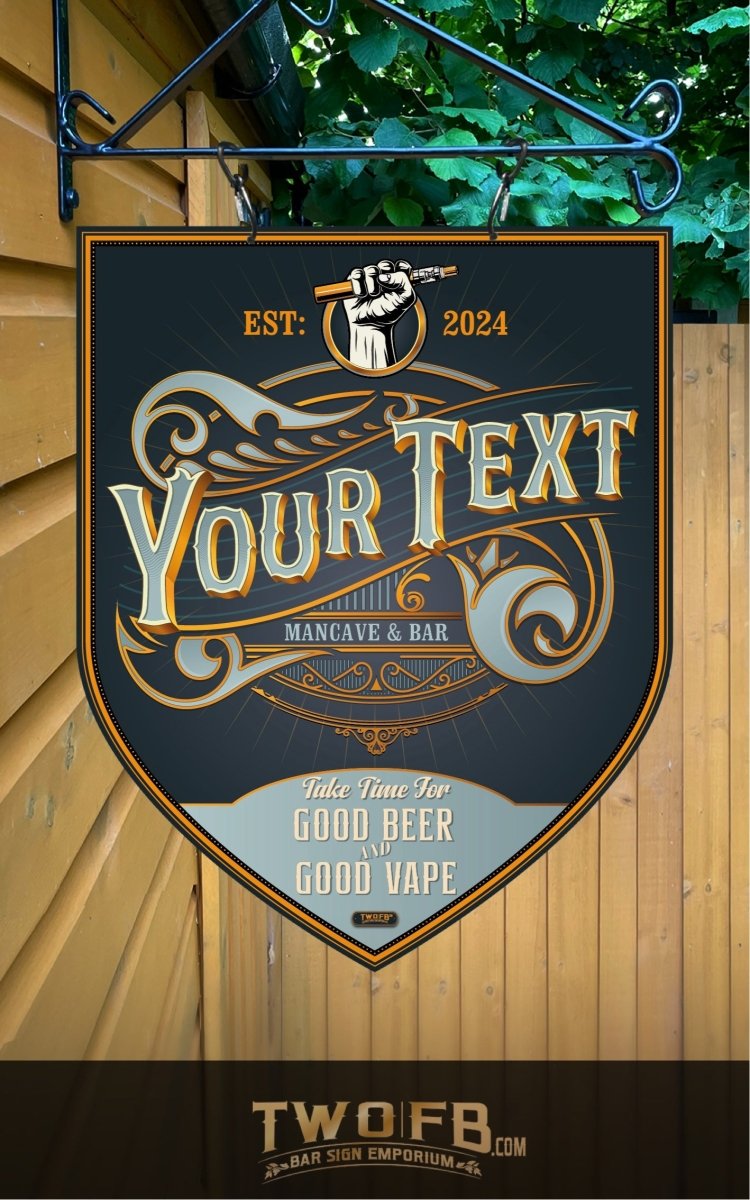 Vape Lounge | Vintage Bar Sign | Pub Signs | funny bar sign | Hanging Signs | Bar Sign