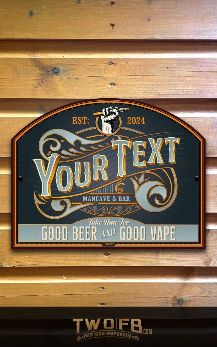 Vape Lounge | Vintage Bar Sign | Pub Signs | funny bar sign | Hanging Signs | Bar Sign