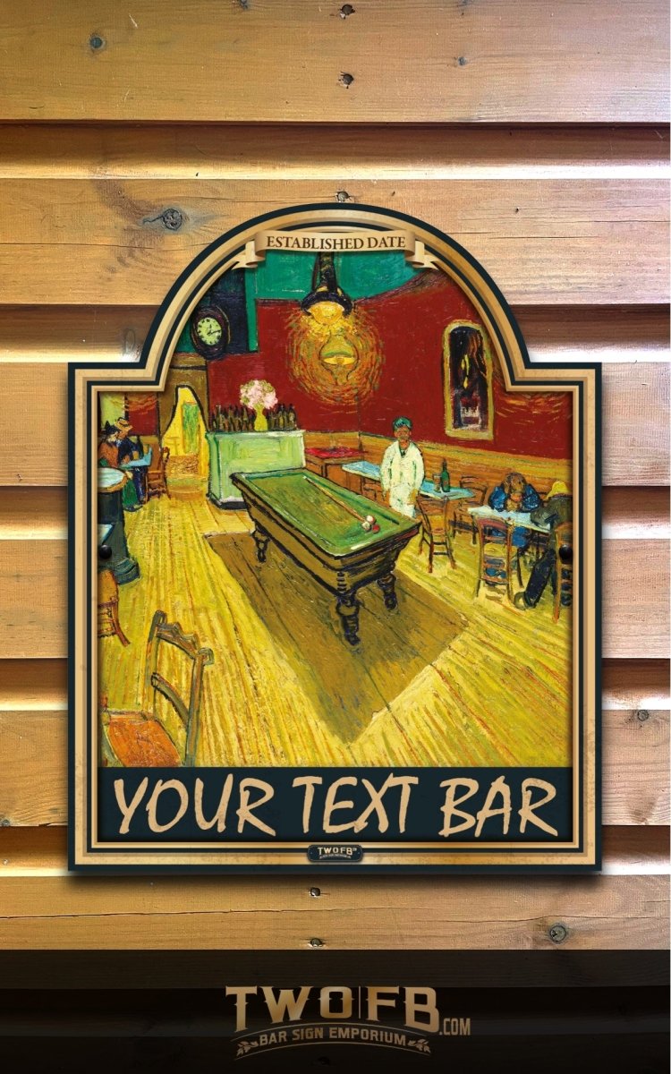 Vinnie's Bar Sign | Personalised Pub Sign | Hanging Pub Sign – Two Fat ...