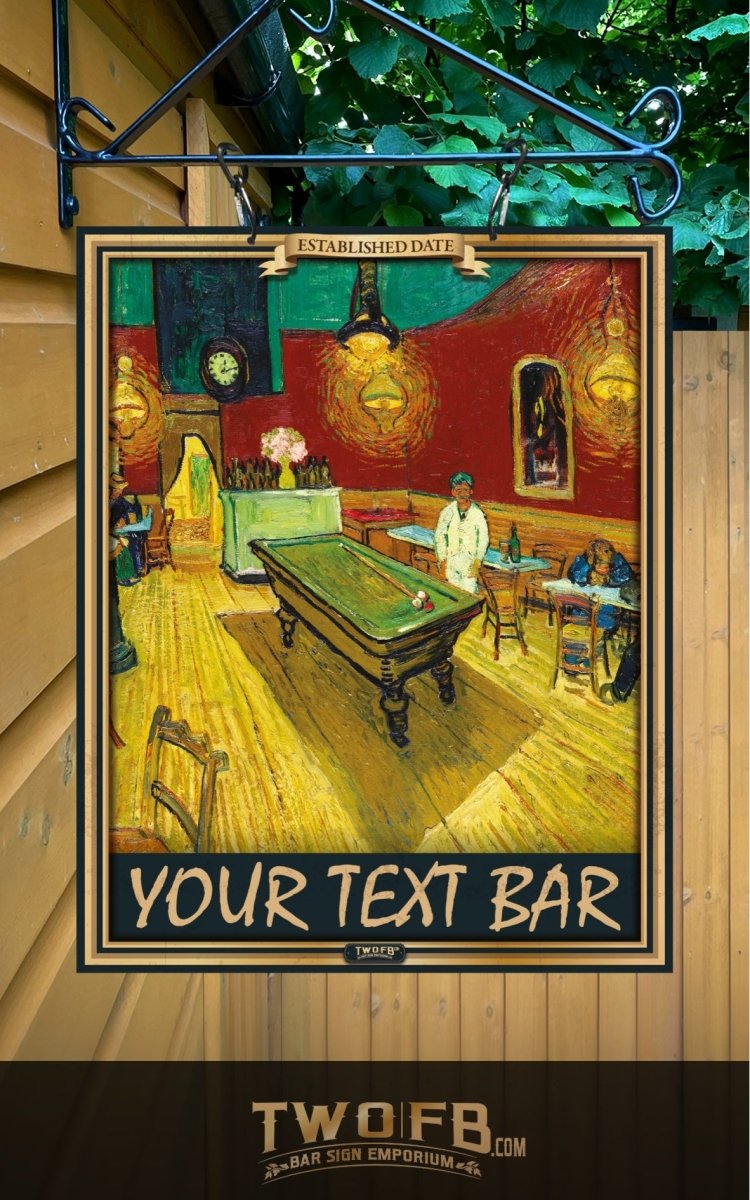 Vinnie's Bar Sign | Personalised Pub Sign | Hanging Pub Sign – Two Fat ...