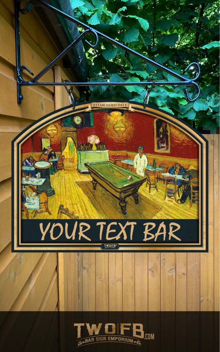 Vinnie's Bar Sign | Personalised Pub Sign | Hanging Pub Sign – Two Fat ...