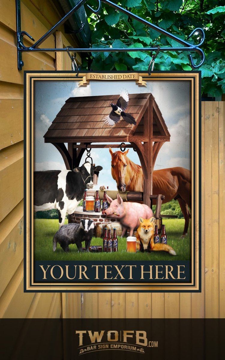 Watering Hole Personalised Bar Sign Custom Signs from Twofb.com Pub Signage